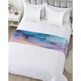 thumbnail image 5 of Xipuska Marble Purple Gold Bed Runners for Twin Size Bed, Decorative Bed Throws for Foot of Bed, Modern Blue Pink Geometric Bed Runner Sofa Throw Bedding Scarf Protector Slipcover for Bedroom/Hotel, 5 of 6