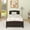 Espresso, variant on Wood Platform Bed with Headboard,Footboard and Wood Slat Support, Gray