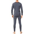 thumbnail image 2 of Men’s Ultra-Soft Tagless Fleece Lined Thermal Top & Bottom Underwear Set, Gray, Small, 2 of 3