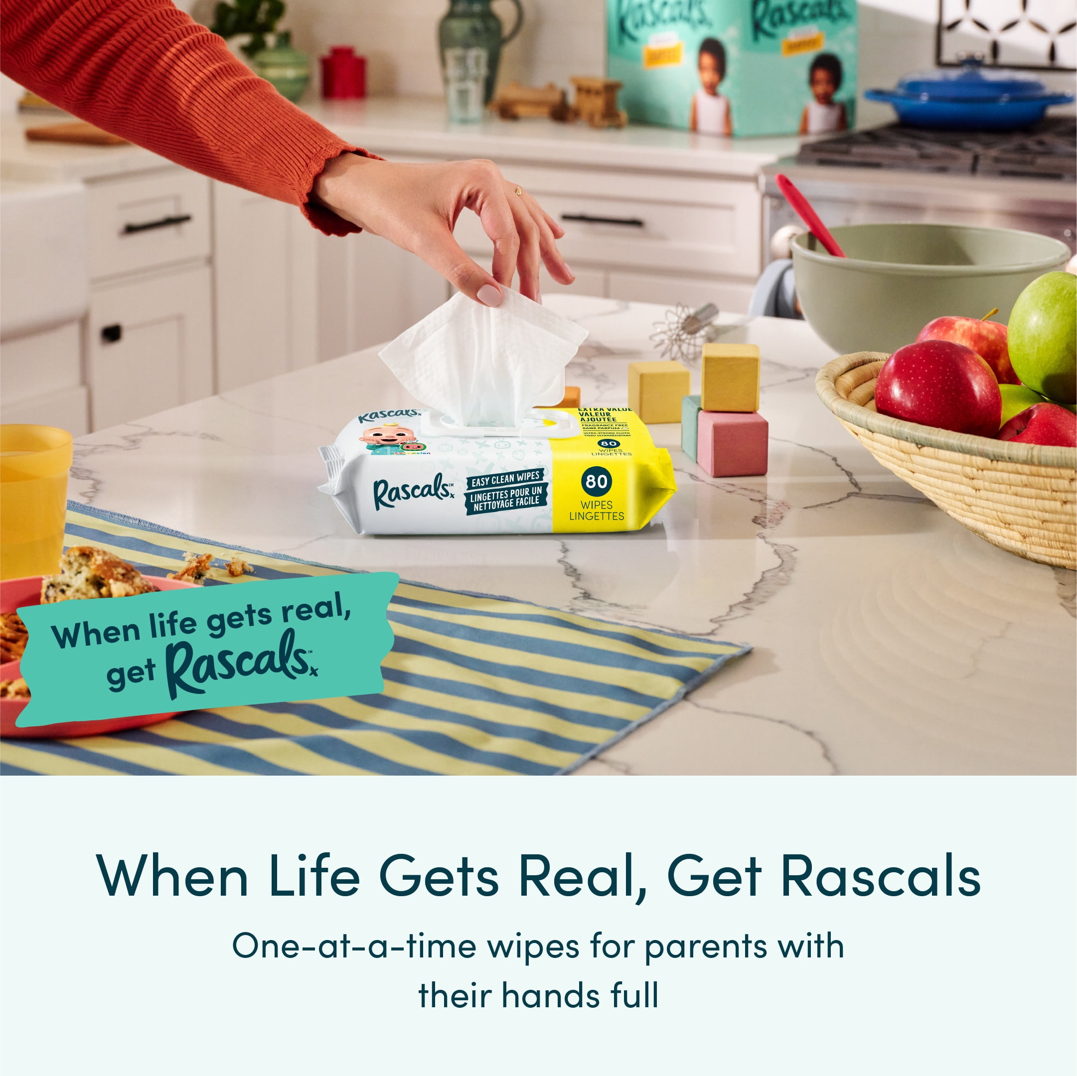 Lingettes Easy Clean Rascals, 720 unités