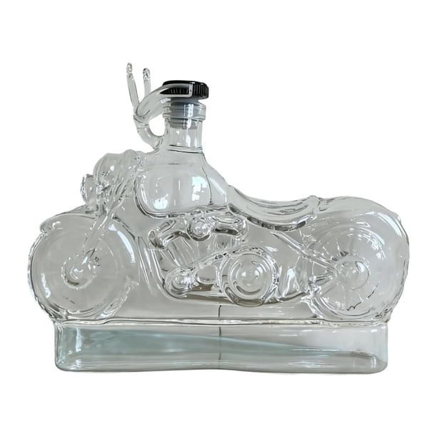 Decantador de whisky, decantador de vino para bar, fiesta en casa, botella de vino novedosa con forma de motocicleta para motociclista, regalo de