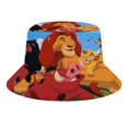 thumbnail image 1 of Rey León Simba Sombrero bucket para adultos, gorra de protección solar, sombrero de pescador plegable para viajes al aire libre, pesca y actividades de verano, 1 of 6