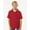 Red, variant on AllPro 62800Y Youth Pique Polo-Kelly Green-S