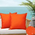 thumbnail image 1 of Fundas de almohada para exteriores SOFJAGETQ, impermeables, color naranja, 45 x 45 cm, paquete de 2, 1 of 8
