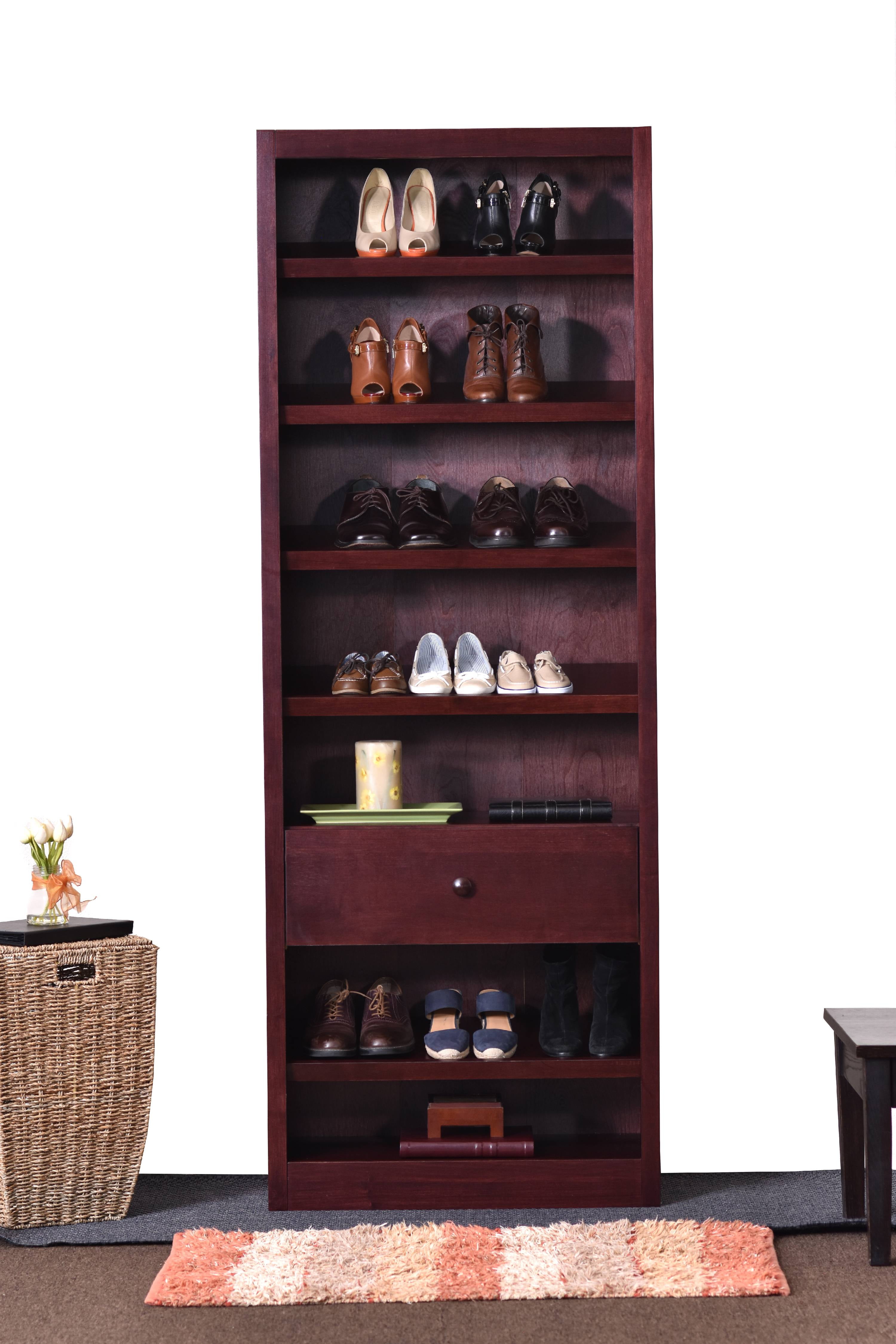 Cherry wood shoe rack sale