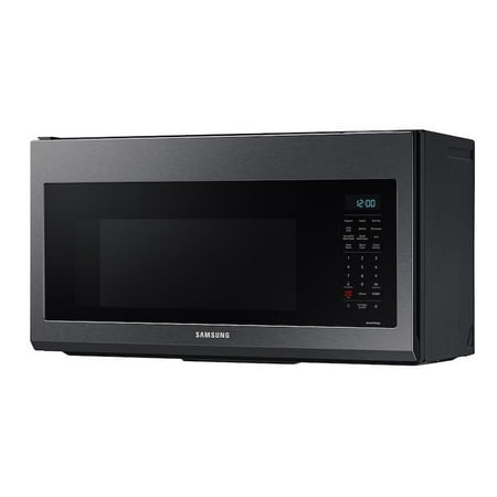 Samsung - 1.7 cu. ft. Over-the-Range Convection Microwave with WiFi - Black stainless steel