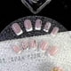 thumbnail image 2 of Uñas postizas blancas de acrílico con diseño floral, cuadradas medianas, reutilizables, juego de 24 piezas., 2 of 5