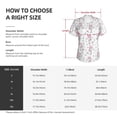 thumbnail image 4 of Yiaed Cute Poodle Dog Print Women's T Shirt V-Neck Short Sleeve Shirt Casual Breathable Tee Summer Tops-X-Large, 4 of 5