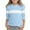 Light Blue, variant on Cethrio 3/4 Sleeve Tops for Girl, Soft Pullover Casual Crew Neck Girls T-Shirts Pink Size 7-8 T