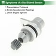 thumbnail image 6 of Unique Bargains 1 Pc No.43621-4C400 Transmission Speed Sensor for Kia Sorento 3.5 2005-2006 Sturdy Car Gear Box VSS Speed Sensor, 6 of 6