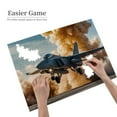 thumbnail image 2 of 500 Piece Dynamic Fighter Jet Wooden Jigsaw Puzzle For Adults – Challenging Aviation Art, Relaxing Brain Exercise, Stress Relief, Unique Gift & Home Decor, 2 of 7