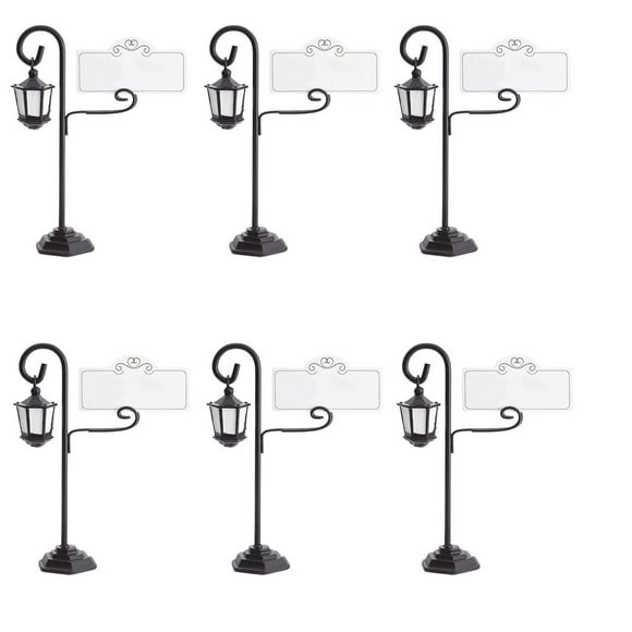 jovati Table Number Holders for Weddings Street Lamp Place Card Name Holders Table Number Decoration Wedding Favors 6Pc Place Card Holders for Weddings Place Card Holders for Table