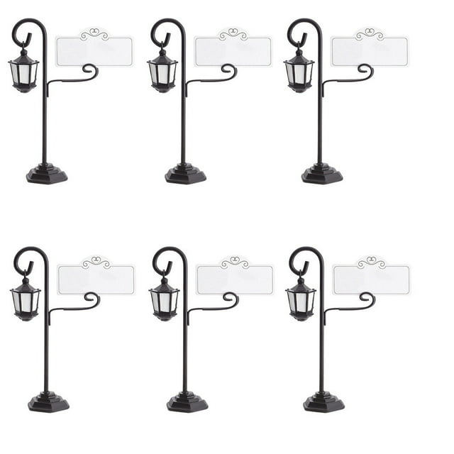 Décoration de Cuisine Lampadaire Porte-Cartes Nom Table Numéro Décoration Cadeaux de Mariage 6 Pcs