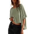 thumbnail image 1 of Camisas de verano Dokotoo para mujer, talla grande, crop top 2025, 1 of 6