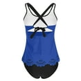 thumbnail image 4 of Ounisa Womens Bathing Suits Swimsuits Tankini Sets for Two Piece Blouson Tank Top with Boyshorts, 4 of 9