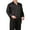 Black, variant on FOCUSNORM Men's Satin Pajamas Long Button-Down Pj Set Sleepwear Loungewear
