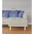 thumbnail image 4 of Flower Castle Patchwork Indoor/Outdoor Pillow in Navy Maroon 26x26, 4 of 5