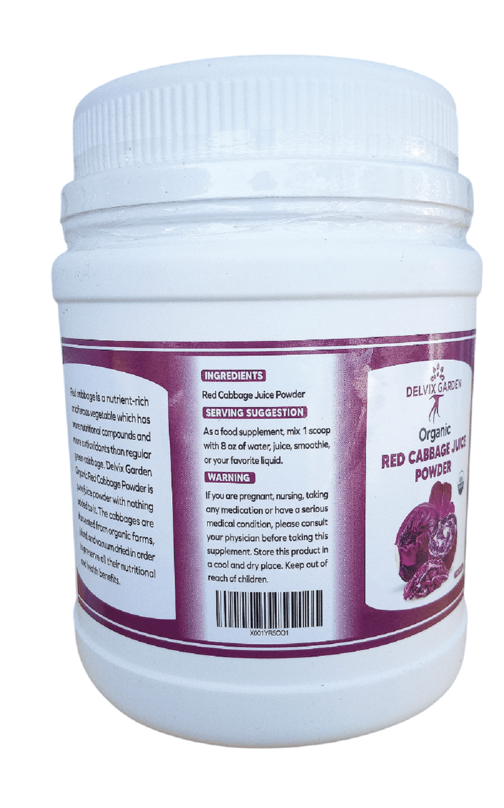 Bulk Purple Cabbage Powder – 16 oz Pure, Dehydrated Vegetable Juice Goodness and Color & Flavor for Cooking & Baking