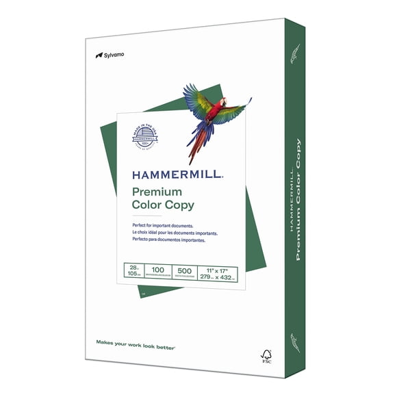 Impresora Paper Hammermill Premium Color, 28 libras, 11 x 17, 500 hojas