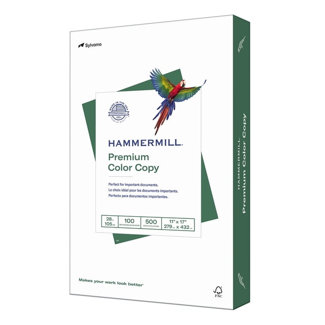 Impresora Paper Hammermill Premium Color, 28 libras, 11 x 17, 500 hojas