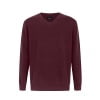 thumbnail image 4 of Krumba Mens Big Tall Sweater Cotton Oversized Long Sleeve Kintted Light Causal Plus Pullovers Burgundy 2XL, 4 of 11