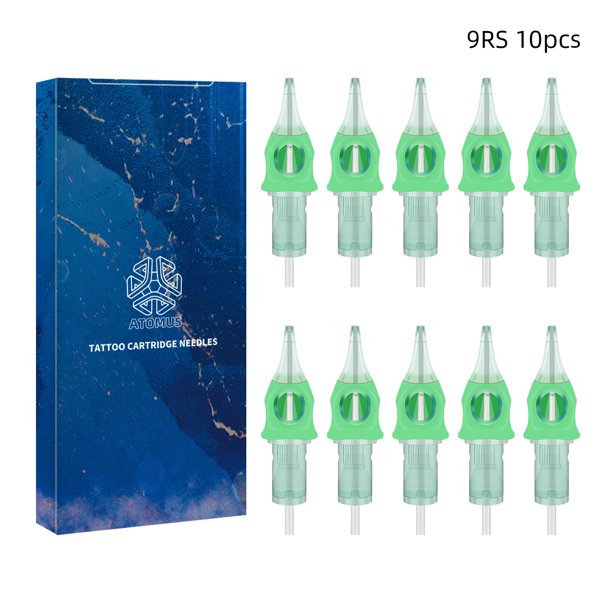 Cartuchos para agujas de tatuaje con borde para dedos, 10 unidades, 1209RS