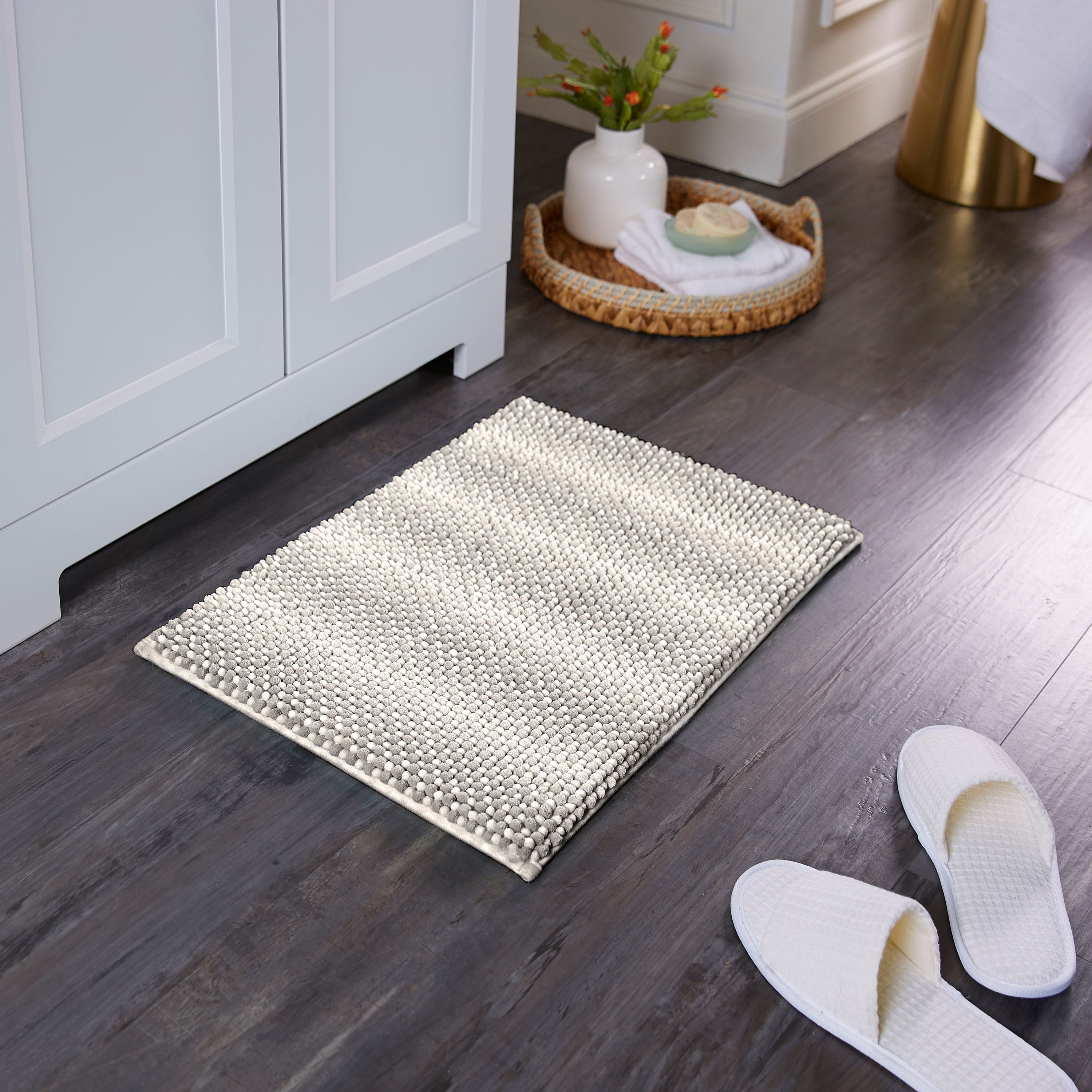 Better Homes & Gardens 2 Piece Extra Soft Cloud Bath Rug Set, Aqua, POLYESTER, Size: 17 inch x 24 inch, 20 inch x 30 inch