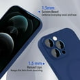 thumbnail image 3 of Magnetic for iPhone 12 Pro Max Case for Women,Shockproof Matte Luxury Metallic Luster Design with Full Camera Lens Protector, Compatible with Magsafe Case for iPhone 12 Pro Max 6.7"-Dark Blue, 3 of 13