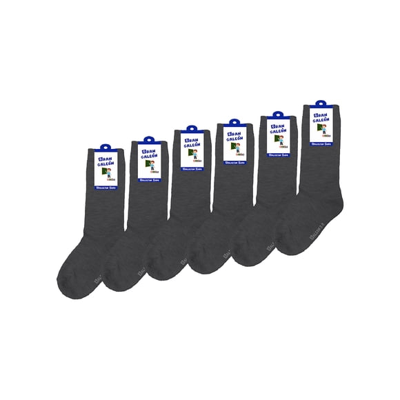 Calcetines De Algodón Gran Galeón Para Niño Pack con 6 Pares Talla 9-12 Años Oxford Gran Galeón 600