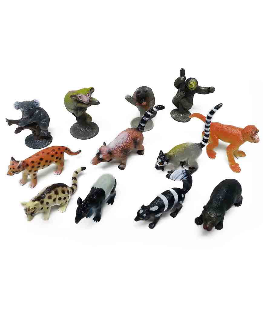 2 Inch Rain Forest Animal Figure Toys - Assorted 