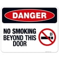 thumbnail image 1 of Danger No Smoking Beyond This Door Sign, OSHA Danger Sign, 24x30 Aluminum, 1 of 1