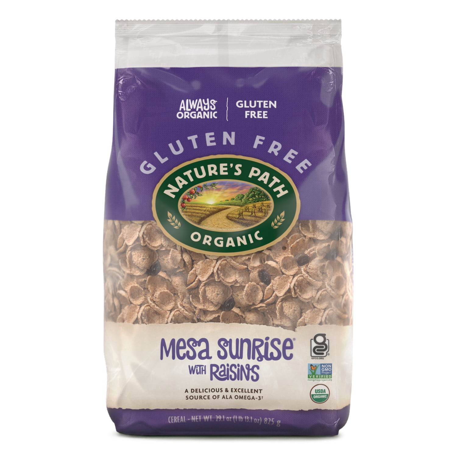 Nature's Path Organic Mesa Sunrise with Raisins Breakfast Cereal, 29.1oz Bag (pack of 6)