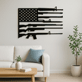thumbnail image 4 of HELLOYOUNG  11.81 Inch Vintage Patriotic Gun Metal Decor Art Deco Flag American Flag Gun Metal Wall Art- Personalized Home Accent for Independence Day, 4 of 24