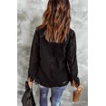 thumbnail image 1 of ABPHQTO Chaqueta vaquera negra con rotos para mujer, 1 of 5