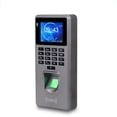 thumbnail image 2 of Fingerprint Access Control Attendance Machine Password Employee Checking-in Time Clock Recorder RFID Door Controller USB Offline, 2 of 8