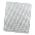 thumbnail image 3 of Silicone Dry Fast Sink Drying Mat Heat Waterproof Non Resistant 45x40cm Dish Draining Mat White, 3 of 8