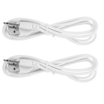 OUNONA Usb Charging Cord Dc To Usb Conversion White 2Pcs