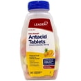 thumbnail image 2 of 3 Pack - Leader Extra Strength Antacid Chewable Tablets, Fast Relief of Heartburn and Acid Indigestion Reflux, Tropical Fruit, 96 Count, 2 of 6