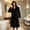 Black, variant on Mens Robe with Hood, Warm Ultra Cozy Plush Fleece Hooded Mens Flannel Bathrobe Long Fleece Bathrobe with Belt & 2 Pockets for Home and Spa