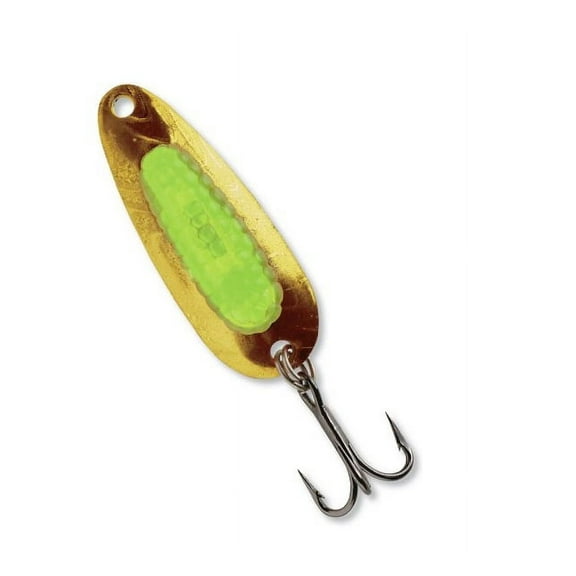 BlueFox Pixee Rattlin Spoon, 1/2oz, Size 3, HoloGraphic Gold/Green -01-30R-HGG