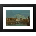 thumbnail image 2 of Francesco Tironi 18x13 Black Modern Framed Museum Art Print Titled - In View of the Founded Nine with the Bridge of the Beggars, Venice, 2 of 5