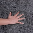 Ottomanson Fluffy NonSlip Rubberback Solid 2x5 Soft Indoor Runner Rug