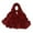 Red, variant on Women's Chiffon Hijab Scarf with Metal Chain Trim - Lightweight Flowy Headwrap for Muslim Women, Modest Fashion Shawl for Daily & Formal Wear - JN
