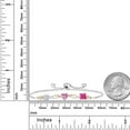 thumbnail image 3 of Gem Stone King 925 Silver and 10K Yellow Gold Moissanite Pink Moissanite Pink Mystic Topaz and Lab Grown Diamond Tennis Bracelet for Women By Keren Hanan (2.10 cttw, Adjustable up To 9 inch), 3 of 4
