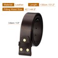 thumbnail image 2 of Uxcell Men Leather Belt Strap, 1.5" Width for Plate Buckle Belts (130cm, Brown), 2 of 6