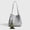 Sliver, variant on Alikpop Elegant Tassel Bucket Tote Bag, Adjustable Dual Straps Casual Shoulder Crossbody Purse for Women, White