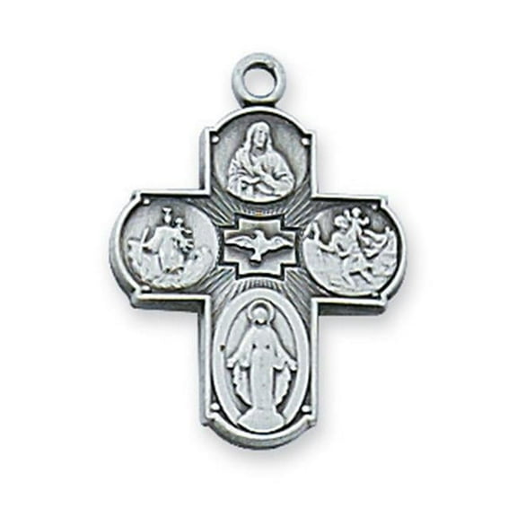 McVan L613 0.8 x 0.59 x 0.6 in. Sterling Silver 4-way Pendant