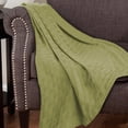 thumbnail image 3 of Superior Basketweave All-Season Cotton Blanket, King, Sage, 3 of 8