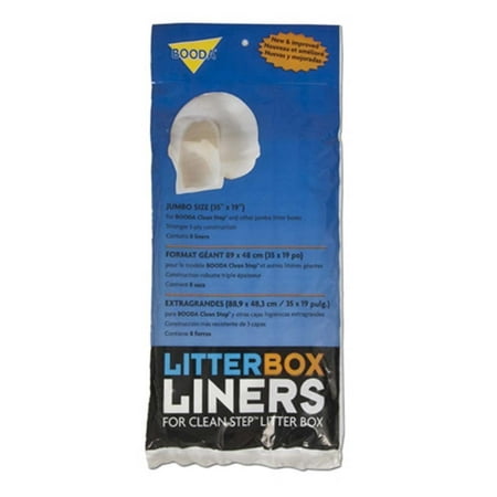Aspen Booda Cleanstep Cat Kitten Litter Box Liners Jumbo 35x19 8-pack Petmate