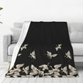thumbnail image 1 of Balery Japanese White Cranes Manta de Felpa Suave y Acogedora – Cobija de Franela Aterciopelada para Cama, Lavable y Cálida para Sofá, Mascotas, Transpirable-60"x50", 1 of 7